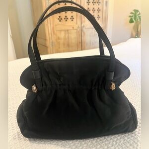 Vintage Garay Black Petite Pouchette Evening Elegant Handbag